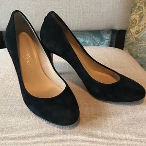 Ivanka Trump Janie Black Suede Pumps